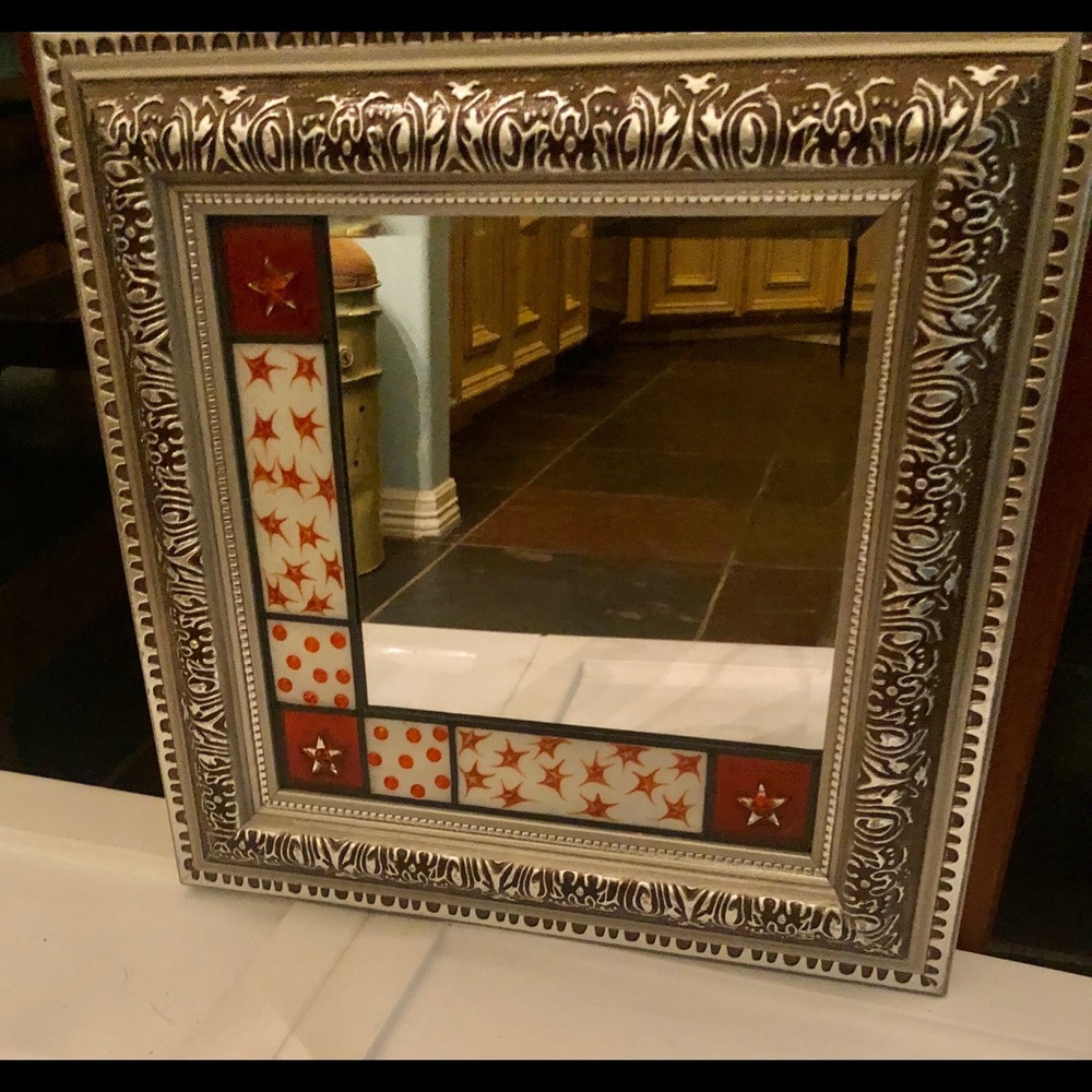 12 x 12 Stained Glass mirror